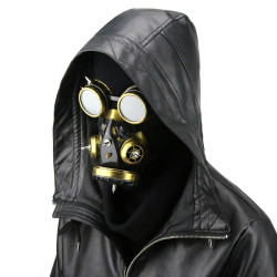 KinkHarness Masque et lunettes Splice Gold